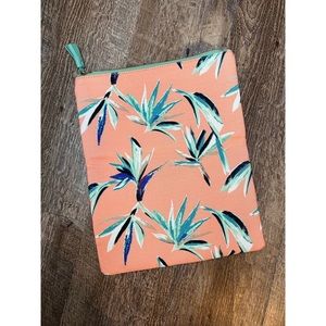 Rachel Pally Fold Clutch Bag-Teal and Salmon